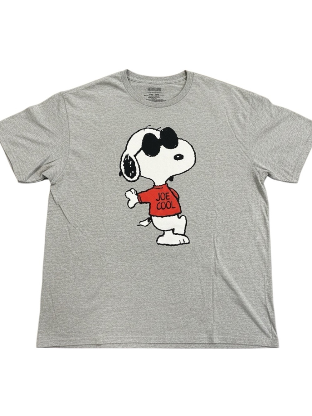 Vintage Style Peanuts "Joe Cool" Snoopy Graphic T-Shirt - Heather Gray Sz 2XL